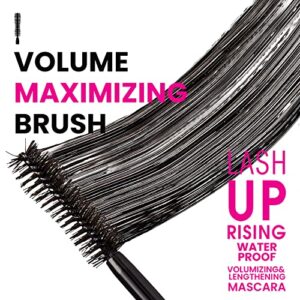 JOAH Lash UPrising Mascara, Waterproof, Volumizing & Lengthening, Cruelty-Free Korean Beauty Makeup - Waterproof Blackest Black