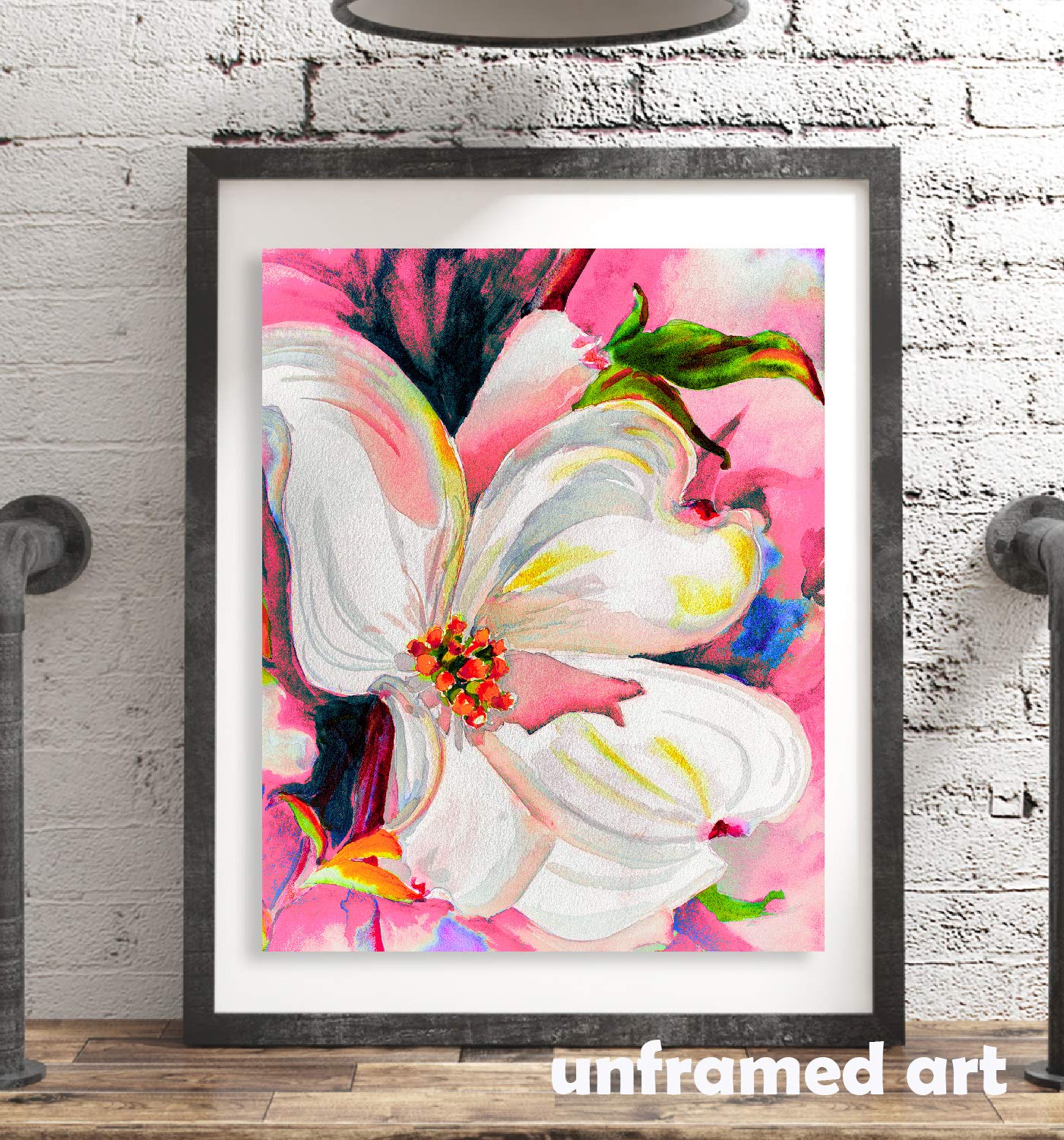 Wall Art Modern Flower Still Life Plant Magnolia Print Glam Modern Art Poster Print Designer Brand