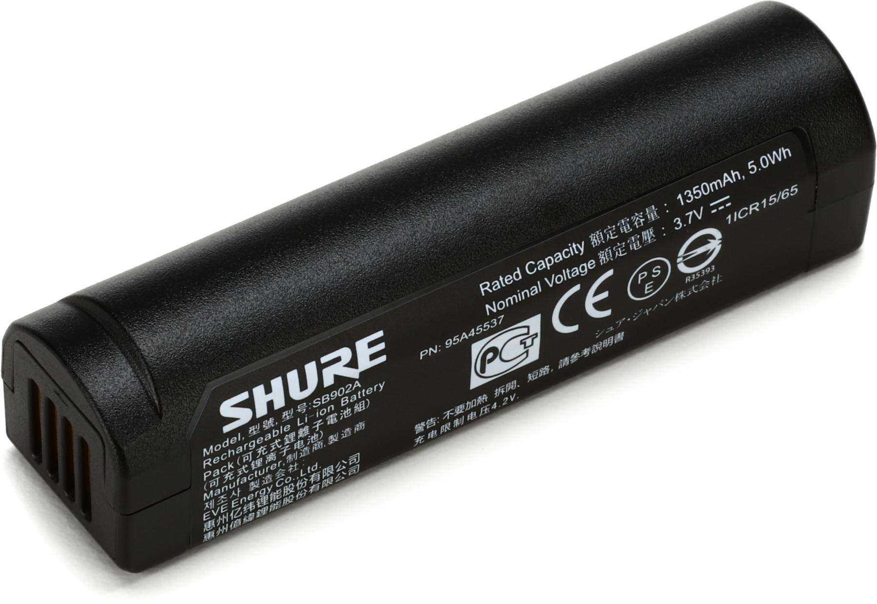 Shure SB902A Lithium Ion Rechargeable Battery for GLX-D and GLX-D Advanced Digital Wireless Systems & Components