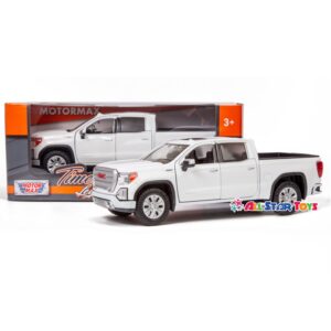 Showcasts 2019 GMC Sierra 1500 Denali Crew Cab Pickup Truck, White 79361/2D - 1/27 Scale Diecast Model Toy Car