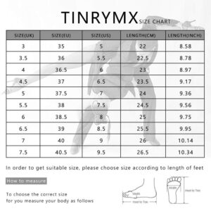 TINRYMX Latin Dance Shoes For Women Silk Satin Open Toe Ballroom Salsa Bachata Practice Dance Shoes,US 7