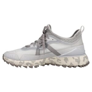 cole haan women's zerogrand overtake all terrain runner water resistant running shoe, cool gray/titanium/nimbus cloud with titanium print, 7