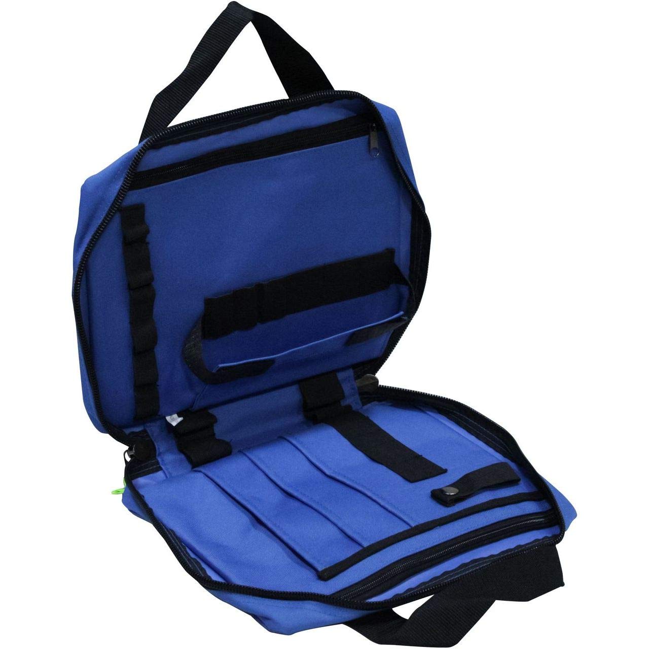 Kemp USA 14" Royal Blue, Black, and Green Outdoor Intubation Bag