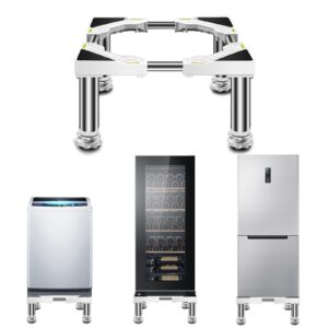 anti-skid washing machine base fridge stand multi-functional adjustable base washer and dryer stand appliance refrigerator pedestal stand with 4/8/12 stainless steel feet yihysj