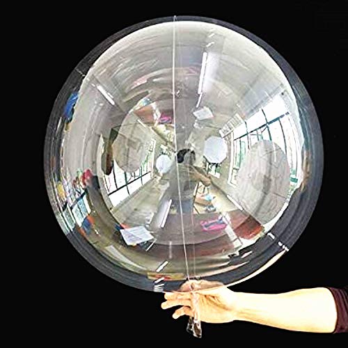 Bobo Balloons 25 Packs, 24 Inch Helium Style Transparent Bubble Bobo Balloons for LED Light Up Balloons, Gifts for Christmas,Wedding,Birthday Party Decorations (LED String Not Included) (25 PCS)1