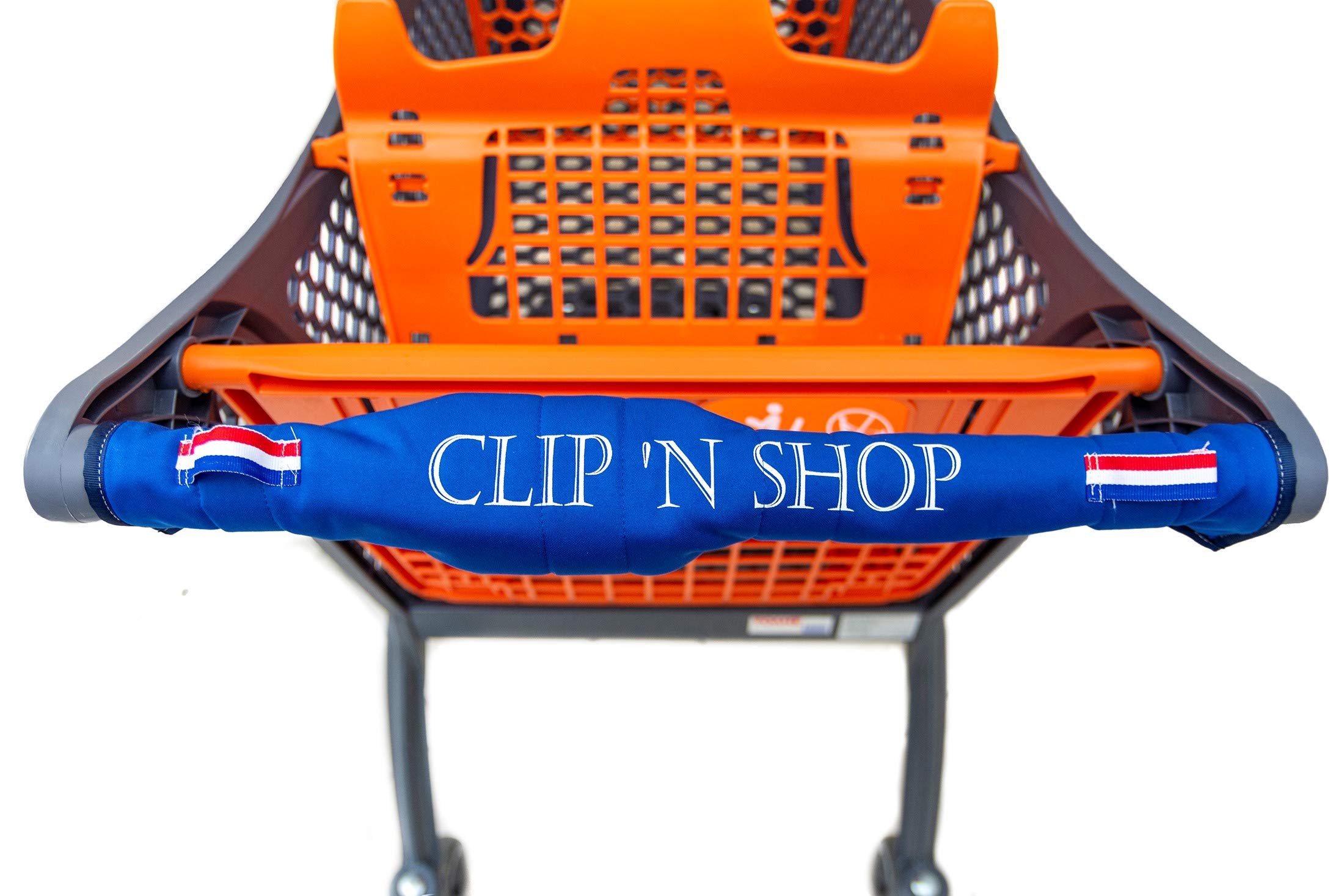 Clip n' Shop - Shopping Cart Handle Cover - Shopping Trolley Cover Hand Protector - Soft and Comfy Grip Cover I Grocery cart Handle Cover