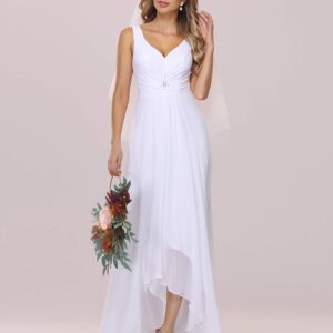 Ever-Pretty Women's Classic Bridal Dress Empire Waist Maxi Wedding Gown White US12