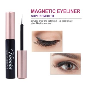 Vanalia Magnetic Eyelashes with Eyeliner,Magnetic Eyelashes and Lashes Kit,3D 5D False Lashes, 5 Pairs with Tweezers, Easy to Wear-No Glue Needed