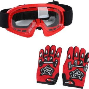 TCT-MT DOT Youth Kids ATV Motocross Offroad Street Helmet Full Face Motorcycle Off-Road ATV Helmet Dirt Bike Motocross Helmet+Gloves+Goggles