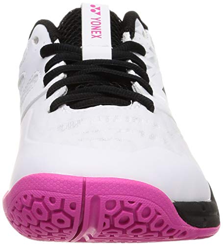 Yonex Badminton Shoes, Power Cushion 840 Mid White/Pink (062), US Men's Size 8.5 (26.5 cm)