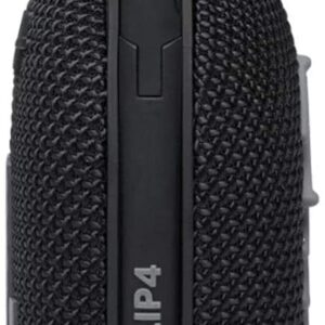 JBL Clip 4 Portable Bluetooth Wireless Speaker Bundle with divvi! Protective Hardshell Case - Black