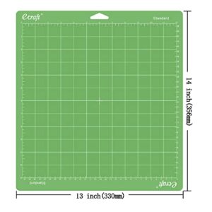 Ecraft Cutting Mat for Cricut：Variety Mats for Cricut Explore Air 2/Air/One/Maker, 12x12 Inch 5 Mats Include(Strong & Standard & Light & Fabric) Multiple Adhesive Sticky mat for cricut