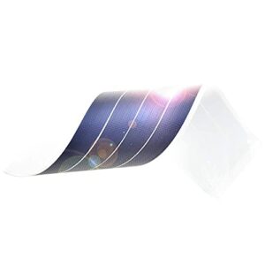 Solar Panel Flexible Thin-Film-Flex-Portable-Folding-Flexible-Roll-Up-Bendable-Amorphous-Solar-Panel-Battery-Car-Motorcycle-Trickle-Charger-Power-Solar-Pannel 6 Volt Rooftop Tents Camping rv (White)