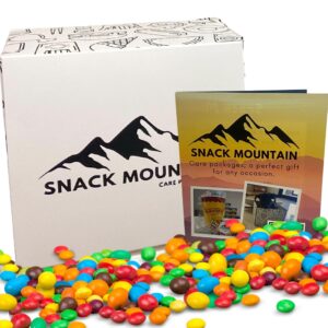 Snack Mountain Care Package 25 Count, Candy & Food Box for Teens & Adults, Birthday Snack Box, College Snacks for Final Exams, Chips, Popcorn, Variety Pack, College Students, Holiday Gift Snack Basket