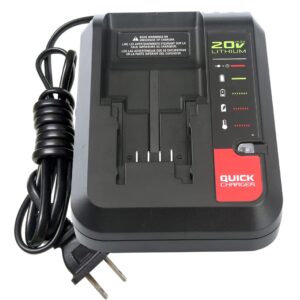 Anopiw PCC692L Upgraded Replace Porter Cable or Black and Decker 20V MAX Lithium Battery Charger LCS1620 LCS1620B LBXR20CK BDCAC202B PCC691L Compatible with Battery PCC680L PCC681L PCC682L PCC685L