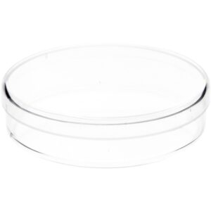 pioneer plastics 032c clear small round petri dish plastic container, 2.75" w x 0.625" h, pack of 12
