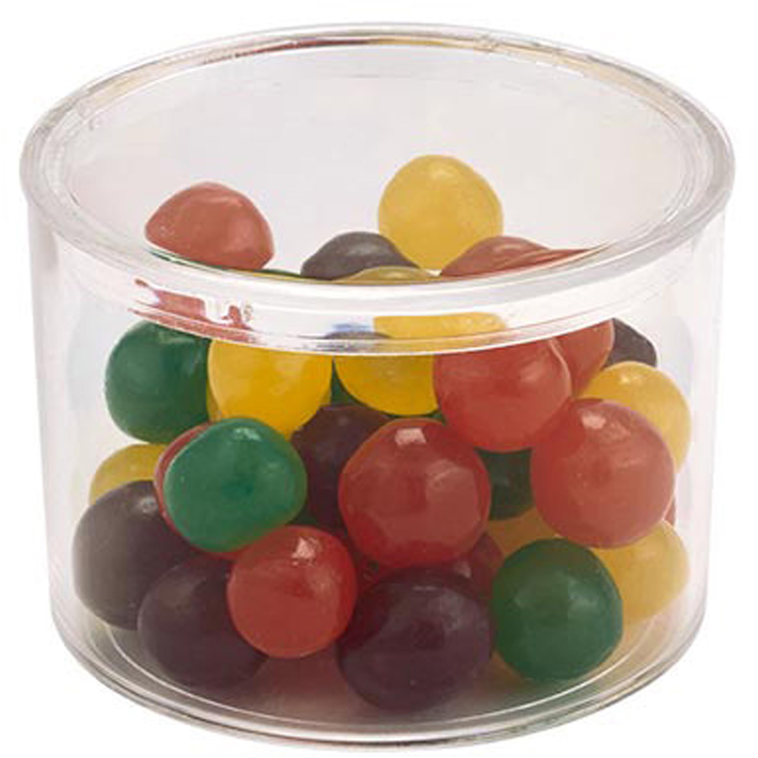 Pioneer Plastics 002C Clear Extra Small Round Plastic Container, 2" W x 1.4375" H, Pack of 12