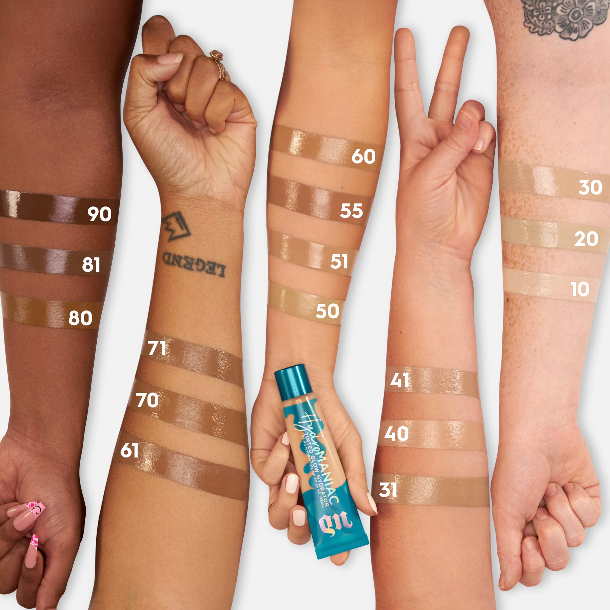 Urban Decay Stay Naked Hydromaniac Tinted Glow Foundation, Buildable Medium Coverage, Vegan Formula*, Shade: 30, 35ml