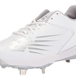 New Balance Women's FuelCell Fuse V3 Metal Softball Shoe, White/White, 8