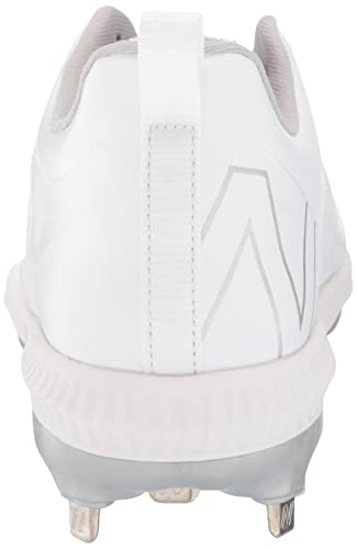 New Balance Women's FuelCell Fuse V3 Metal Softball Shoe, White/White, 8