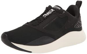new balance women's dynasoft beaya v1 running shoe, black/white, 5