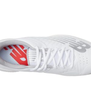 New Balance Women's FuelCell Fuse V3 Molded Softball Shoe, White/White, 8