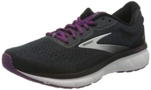 brooks women's trace neutral running shoe - ebony/black/wood violet - 11.5