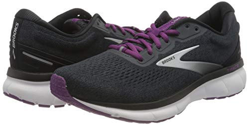 Brooks Women's Trace Neutral Running Shoe - Ebony/Black/Wood Violet - 11.5