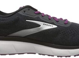 Brooks Women's Trace Neutral Running Shoe - Ebony/Black/Wood Violet - 11.5