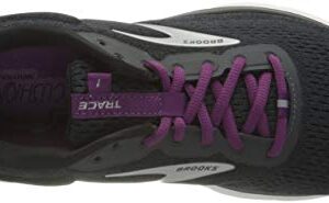 Brooks Women's Trace Neutral Running Shoe - Ebony/Black/Wood Violet - 11.5