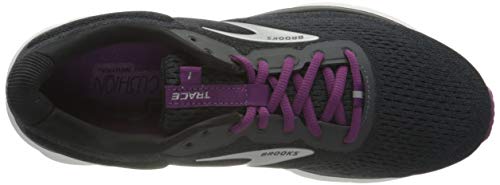 Brooks Women's Trace Neutral Running Shoe - Ebony/Black/Wood Violet - 11.5