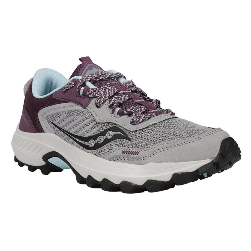 Saucony Women's Excursion TR15 Trail Running Shoe, Alloy/Mauve, 9