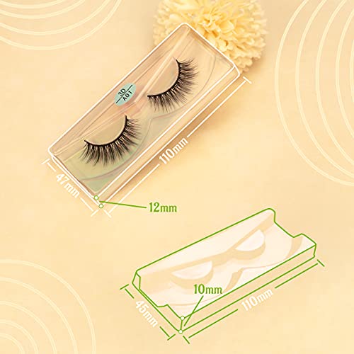 FARRED Wholesale Faux Mink Lashes Bulk 50 Boxes 10 Styles Eyelashes Volume Lashes 10 Portable Individual Boxes 10-20mm Mixed Natural Look Lash 3D False Eyelashes