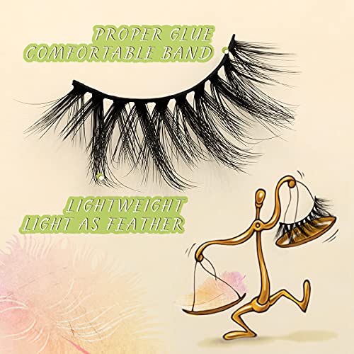 FARRED Wholesale Faux Mink Lashes Bulk 50 Boxes 10 Styles Eyelashes Volume Lashes 10 Portable Individual Boxes 10-20mm Mixed Natural Look Lash 3D False Eyelashes