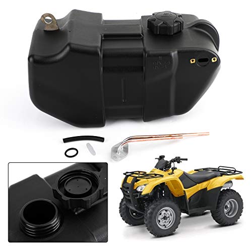 Bruce & Shark - Plastic Fuel Tank with Cap, Fuel Tank Gas Cap Petcock Kit Fits for Honda Atv TRX 350D 350 Fourtrax Foreman 1986 1987 1988 1989