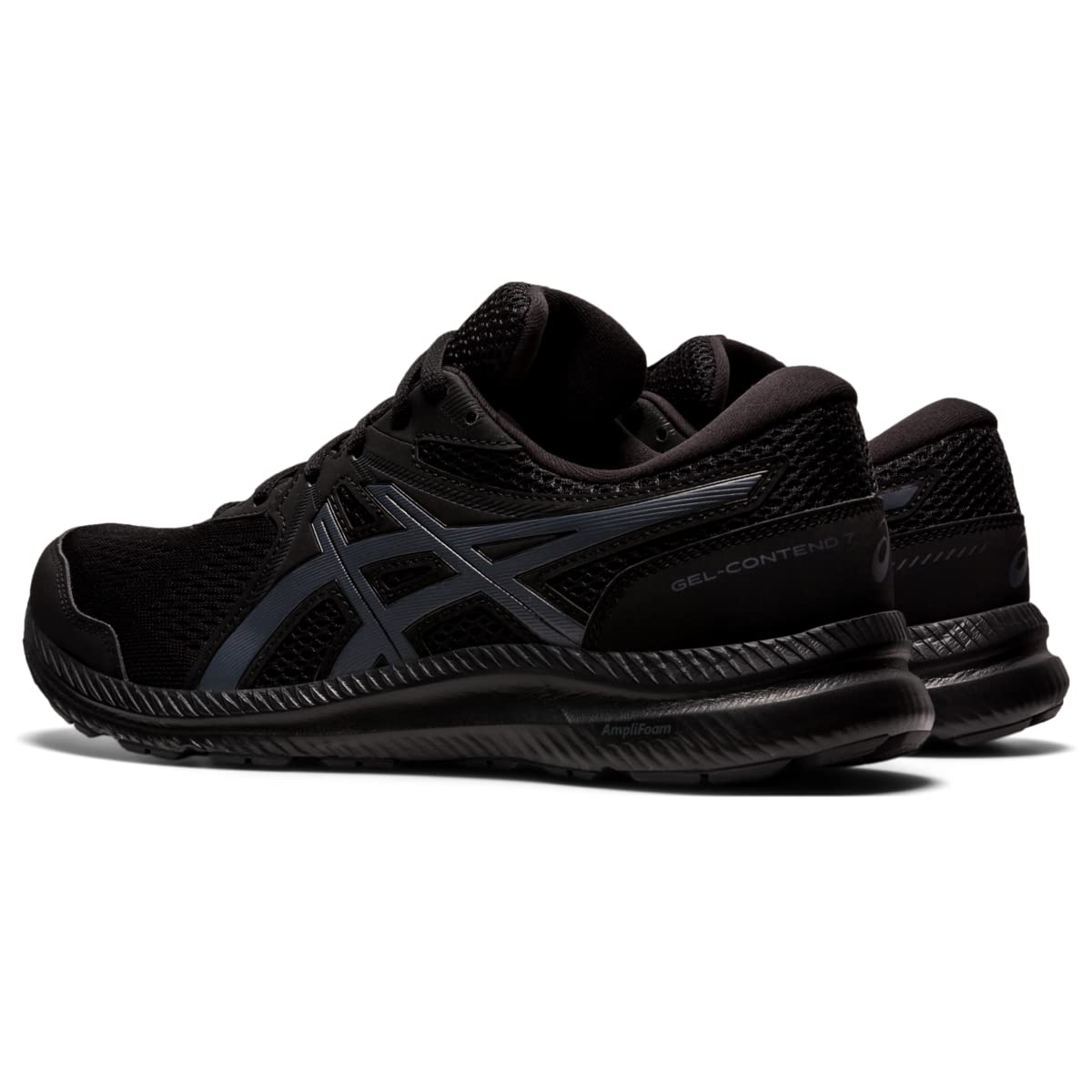 ASICS Men's Gel-Contend 7 Black/Carrier Grey Running Shoe 13 XW US