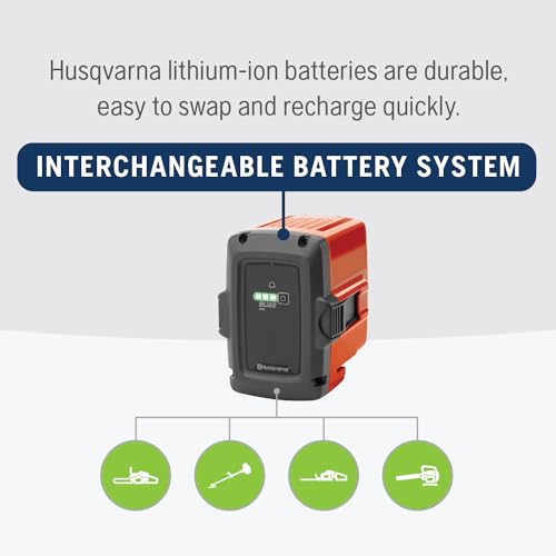 Husqvarna BLi22 40V Battery, 144Wh Lithium Ion Battery 100-Series Power Tools Including Battery Chainsaws, Leaf Blowers and Trimmers, Orange