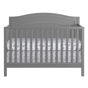 Oxford Baby North Bay 4-in-1 Convertible Baby Crib, Dove Gray, GreenGuard Gold Certified