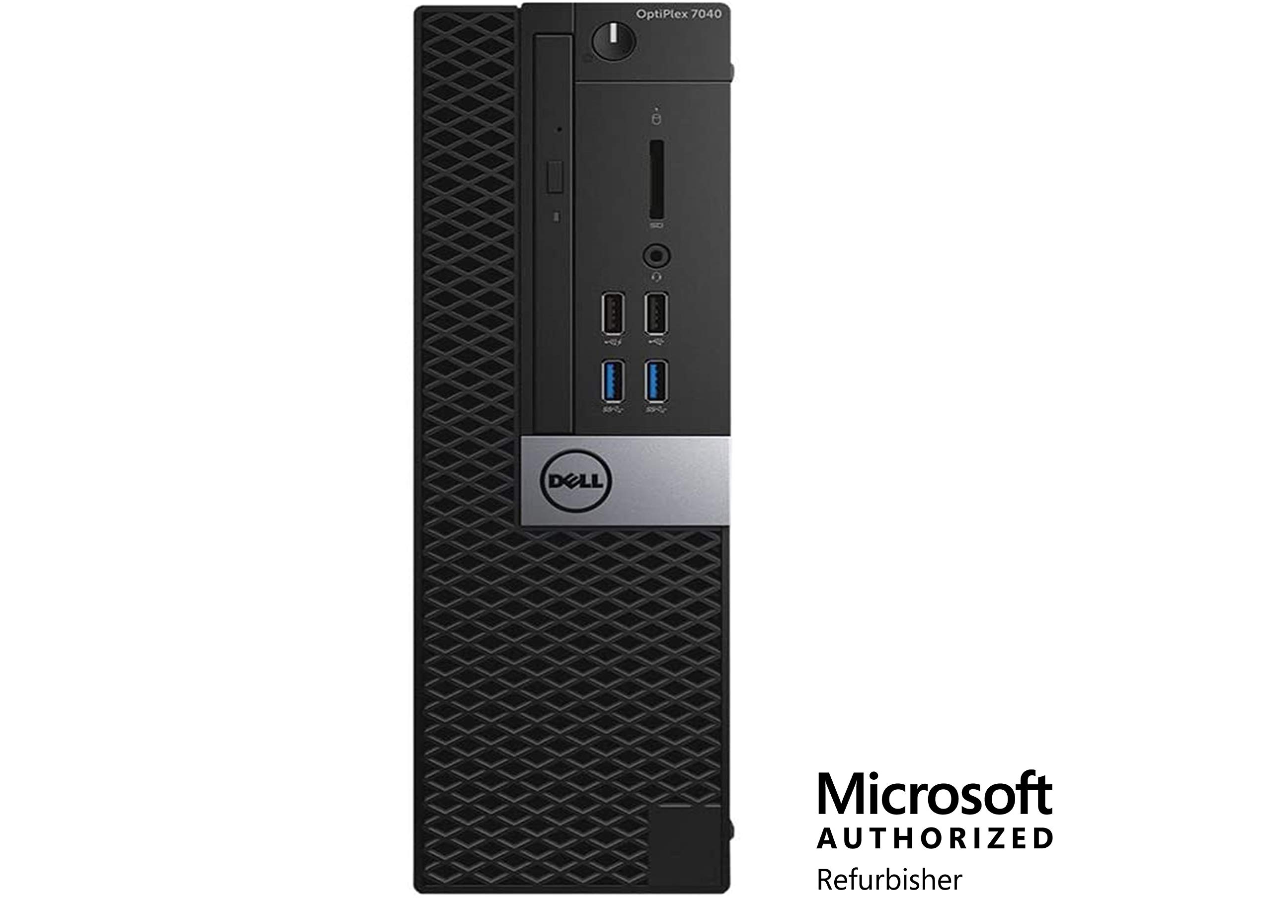 Dell Optiplex 7040 Small Form Factor Desktop PC, Intel Core i7-6700, 8GB Ram, 2TB SATA Drive 256GB SSD WiFi, DVD-RW, 24 LCD, Windows 10 Pro (Renewed)