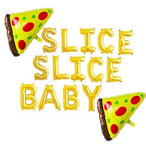 heeton slice slice baby balloons pizza party decorations banner balloons large pizza balloon slice pizza kids party balloons