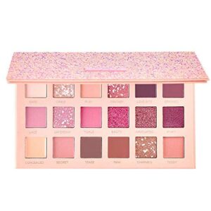 18 colors pigmented the new nude eyeshadow palette blendable long lasting eye shadow palettes neutrals smoky multi reflective shimmer matte glitter pressed pearls eye shadow makeup palette cosmetics