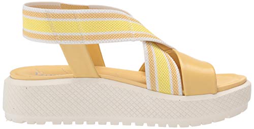 Franco Sarto Womens Niko Sandal Light Yellow 7.5 M