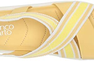 Franco Sarto Womens Niko Sandal Light Yellow 7.5 M