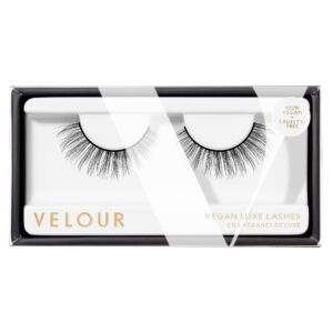 velour vegan luxe eyelashes – luxurious natural false lashes - lightweight, reusable, handmade fake lash extensions - wear up to 25 times – 100% vegan mink, soft and comfortable, all eye shapes