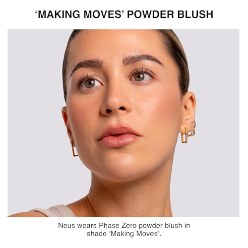 Phase Zero Makeup Powder Blusher - "Making Moves" - 4g / 0.141oz - Pigmented, Lightweight Powder Blushes for a Radiant, Natural Glow