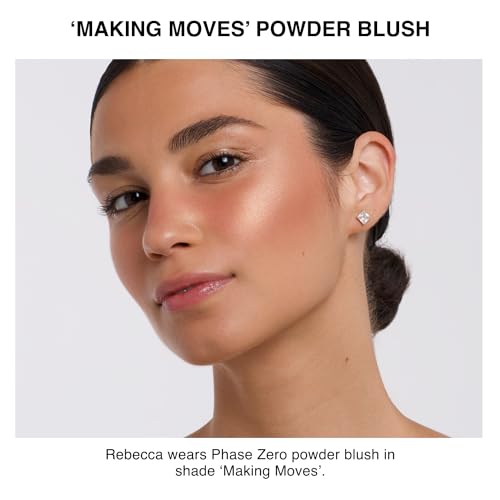 Phase Zero Makeup Powder Blusher - "Making Moves" - 4g / 0.141oz - Pigmented, Lightweight Powder Blushes for a Radiant, Natural Glow