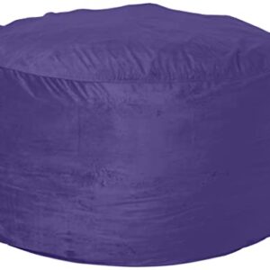 Chill Sack Bean Bag Chair Cover, 5-Feet, Microsuede - Purple