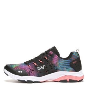 ryka womens vivid rzx cross trainer, black tie dye, 9 us