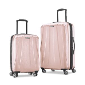 samsonite centric 2 hardside expandable luggage with spinner wheels, blossom pink, 2-piece set (20/24)