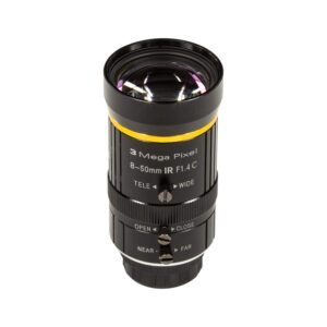 arducam 8-50mm c-mount zoom lens for imx477 raspberry pi hq camera, with c-cs adapter, industrial telescope lens